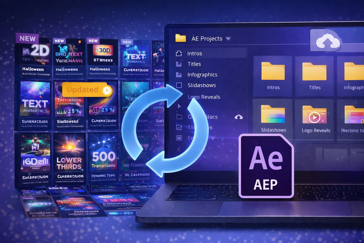 Weekly Updated After Effects Project Files Library