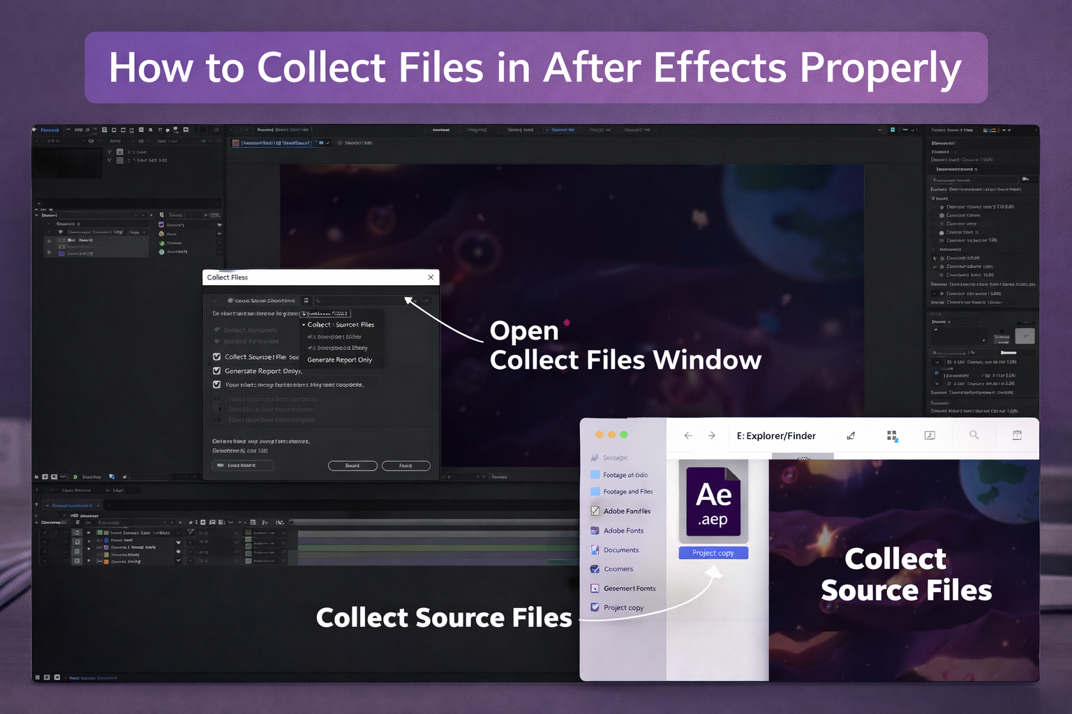 How to Collect Files in After Effects Properly