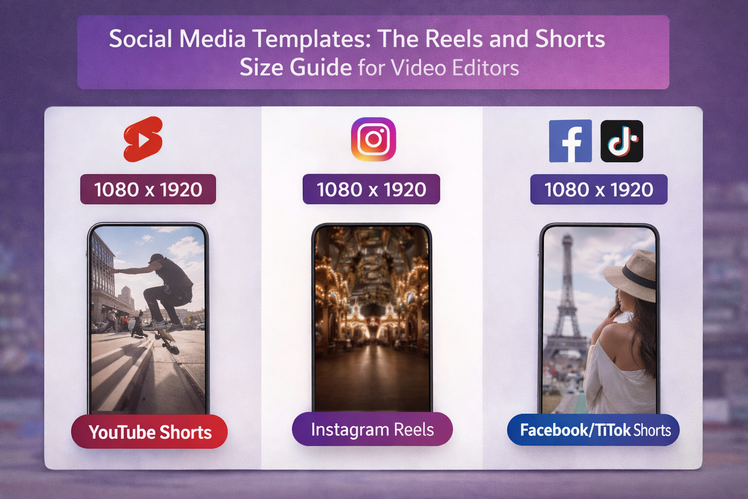 Social Media Templates: The Reels and Shorts Size Guide for Video Editors
