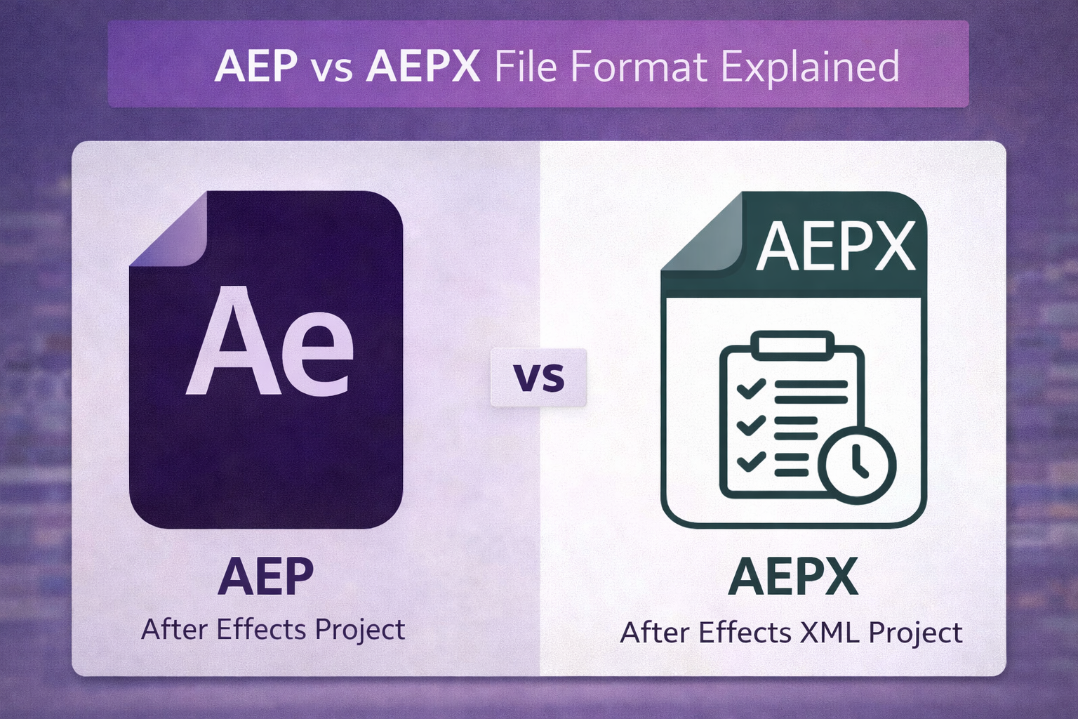AEP vs AEPX File Format Explained