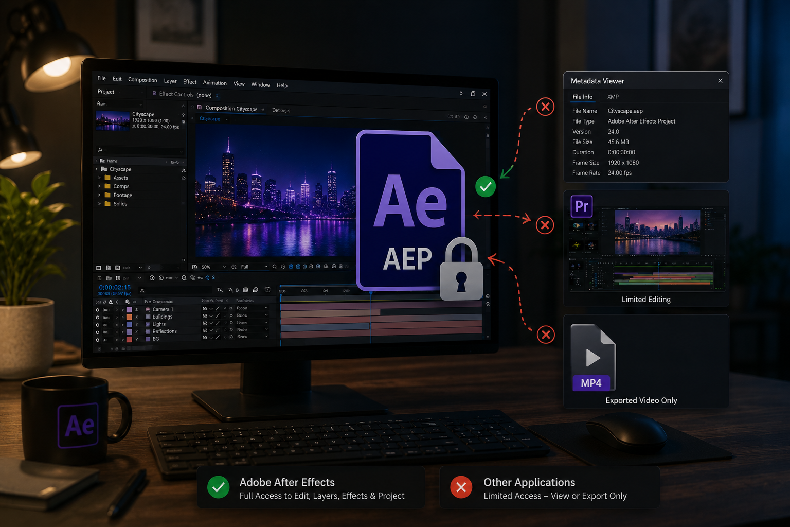 Can AEP Files Open Without After Effects?