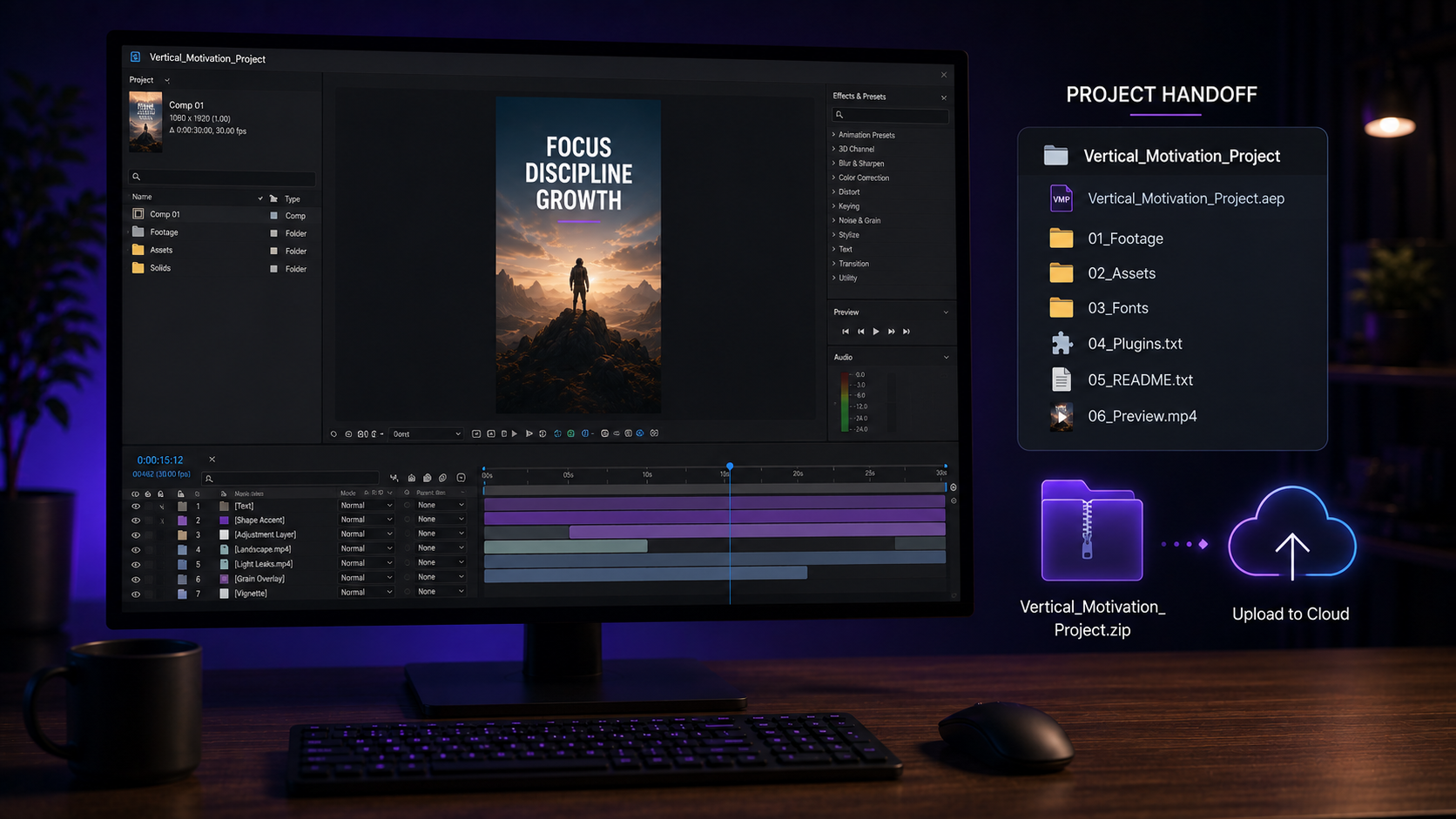 How to Send an After Effects Project to a Client or Editor