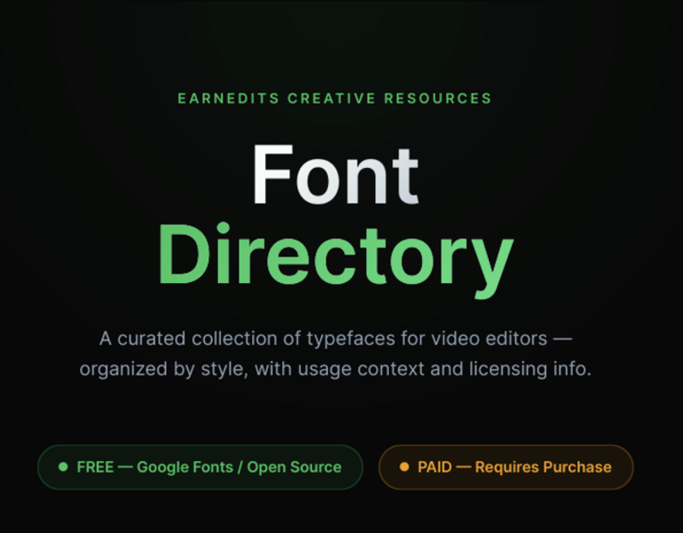 Font Directory #01
